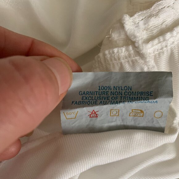 Vintage 90s Satin Lace Trim Hem Square Neck Midi Slip Lingerie Dress Nightgown - Picture 8 of 14